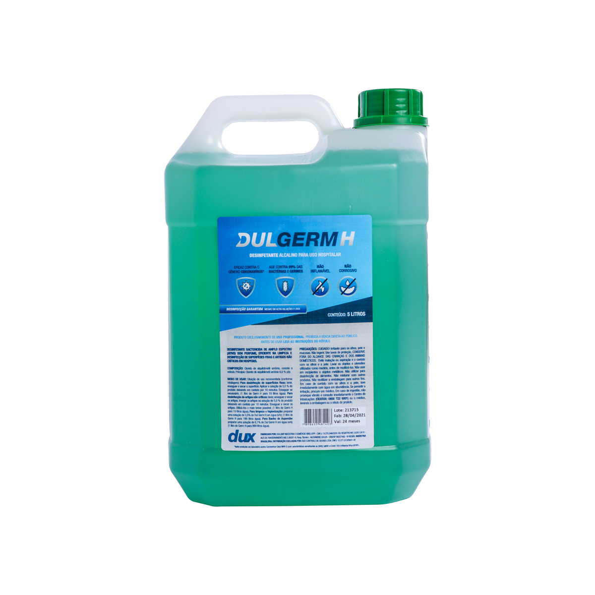Kit Dux Defender Dul Germ H 5 Litros + Pulverizador Pressão Acumulada 2 litros SAPPA2L SuperAgri