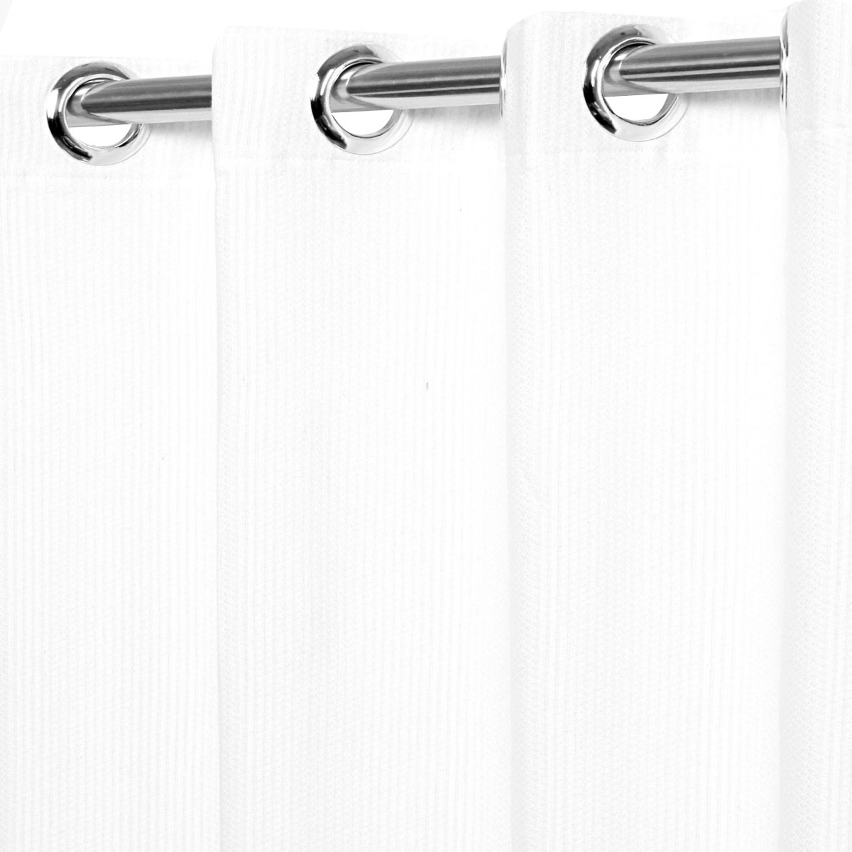 Cortina Sala Rústica Sevilha Branco 5,40 x 2,50 Bella Janela