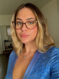 Óculos Diana Vermelho + Lentes Anti Luz Azul