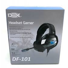 Fone de Ouvido DEX DF - 101 Headset Gamer  - Surround 7.1 USB