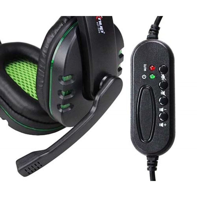 KNUP KP-359 Headset GAMER com microfone - preto