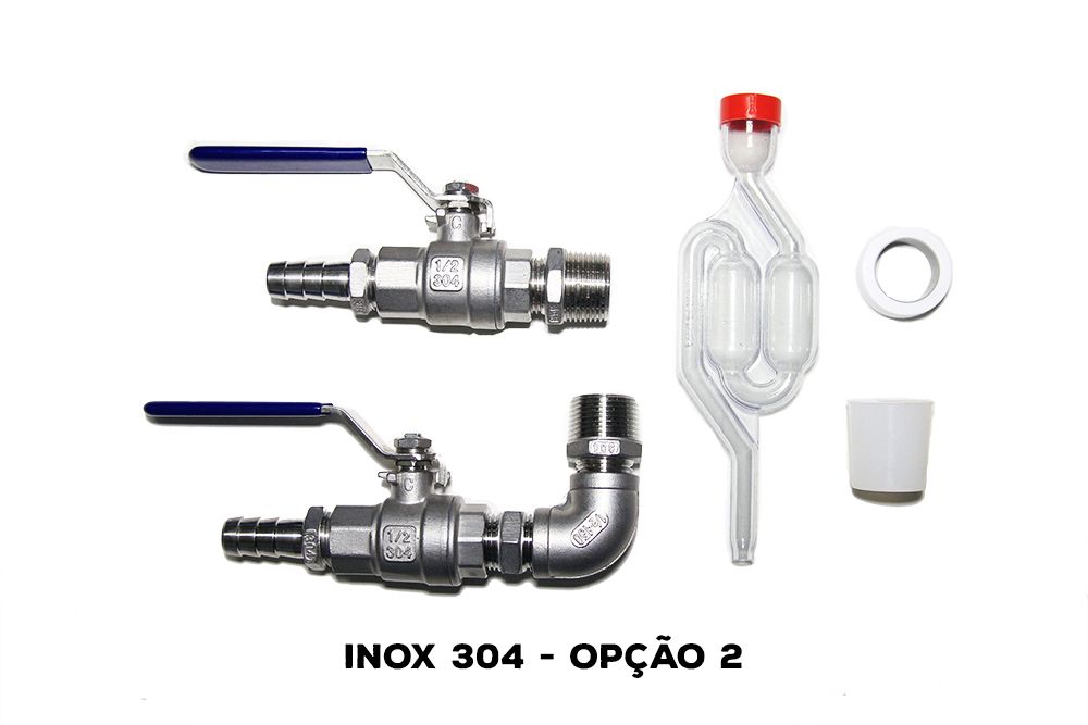 Kit Acessórios para Fermentador Cônico - INOX