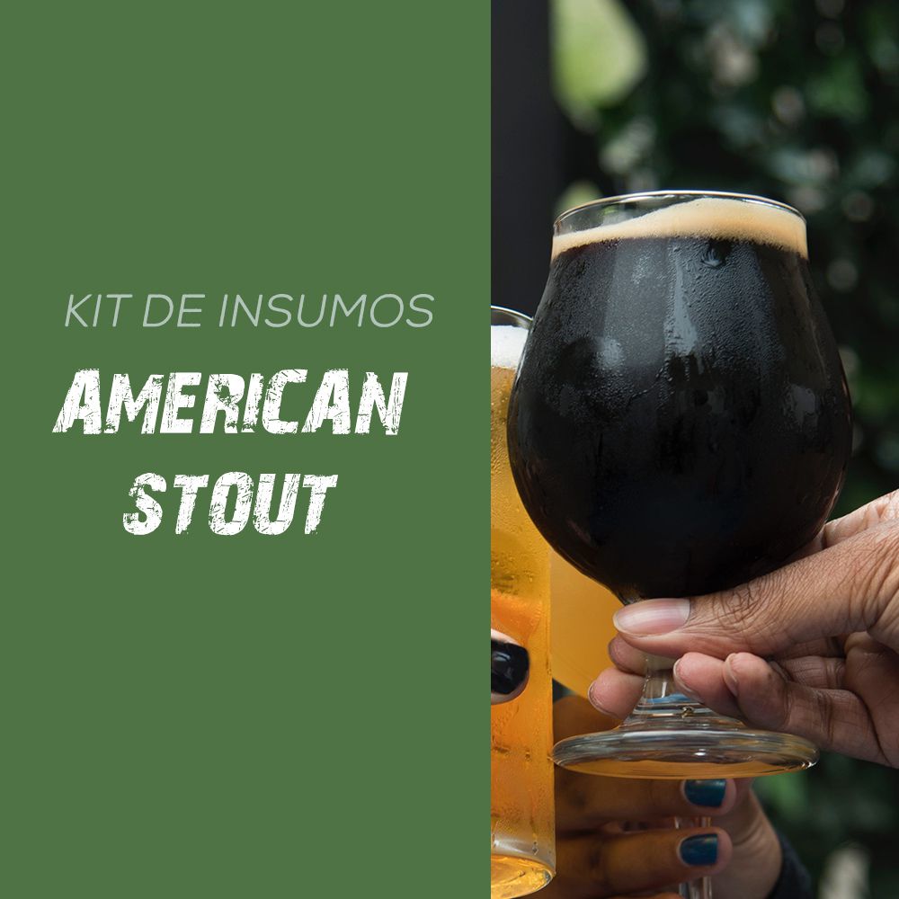 Kit de Insumos Receita Cerveja Artesanal American Stout
