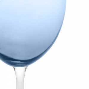 Conjunto 6 Taças de Vinho de Cristal Ecológico Banquet Azul 580ml - Wolff