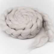 Lã Corriedale para Feltragem e Fiação - Branca Natural - 200g