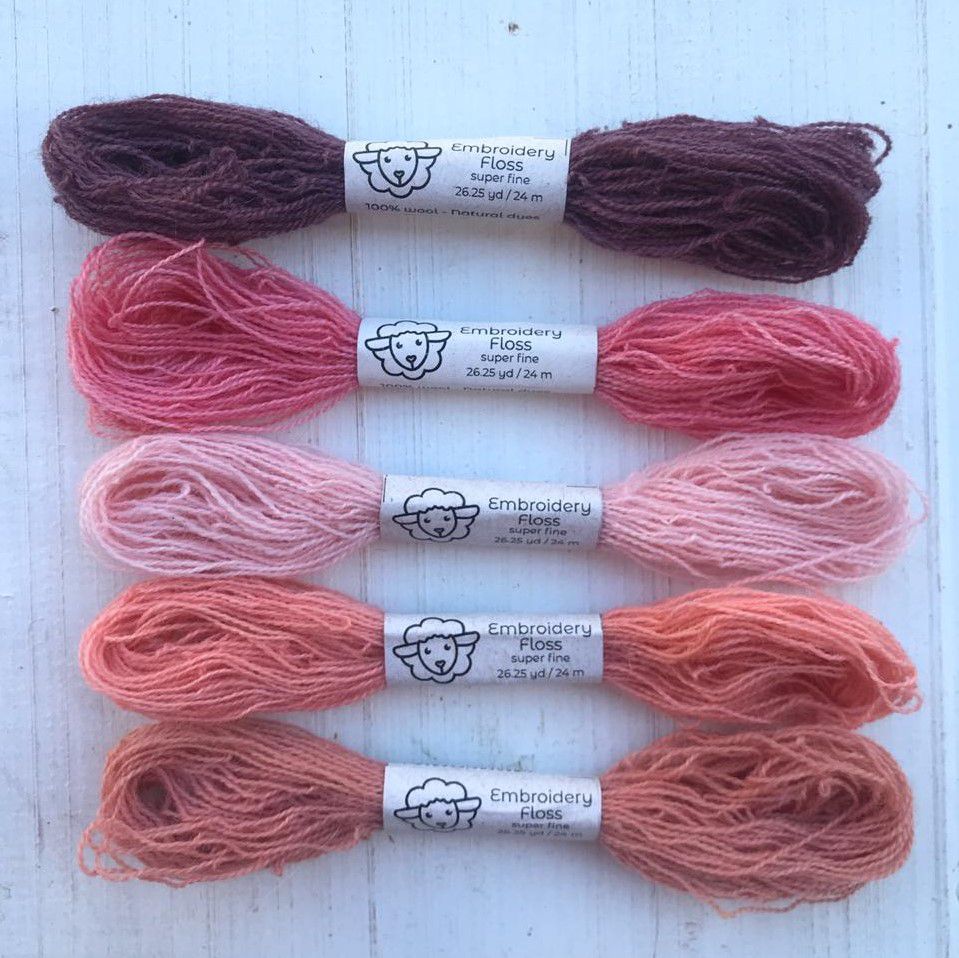 Fio de lã para bordado - Super Fine Naturals - Kits de cores