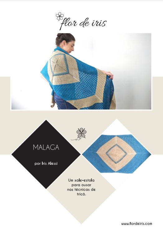 Receita Xale Málaga - Iris Alessi, em formato PDF