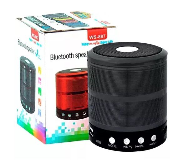 Kit 2 peças Caixa Caixinha Som Bluetooth + Fone de ouvido com microfone 