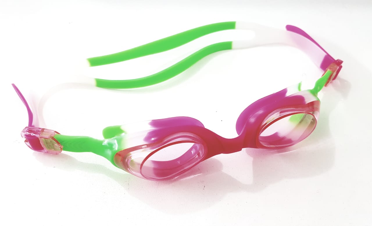 Óculos para natação Acqua rosa verde adulto e infantil com ajuste