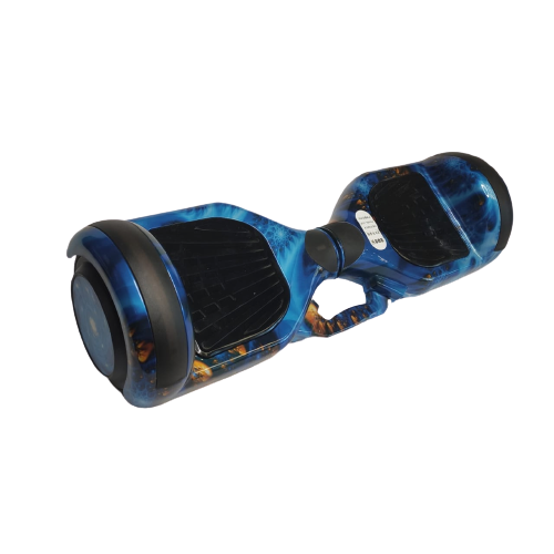 Skate Elétrico Hoverboard 6.5' Azul galaxy camuflado Bluetooth e LED - Bateria Samsung - Smart Balance