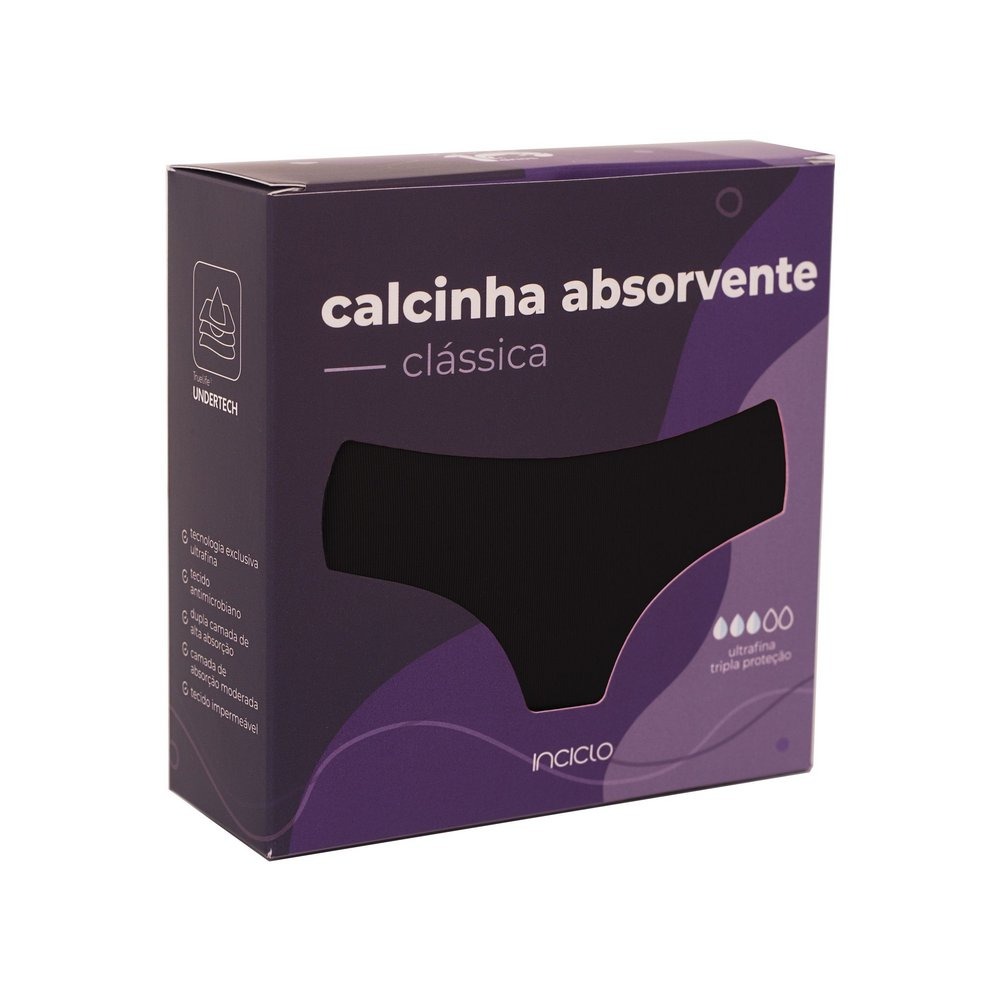 Calcinha Menstrual Absorvente Inciclo - Modelo Clássica