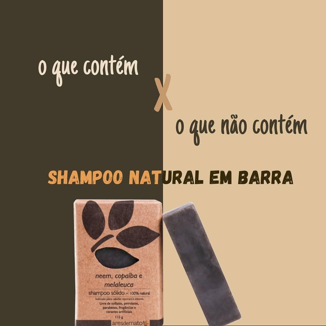 Kit shampoo e condicionador em barra Ares de Mato - cabelos normais e mistos