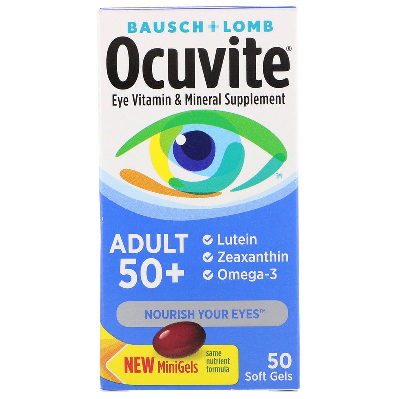 Ocuvite 50+ Bausch Lomb - 50 Soft Gels