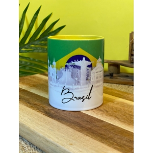 Caneca de porcelana Brasil 320ml - br20240102