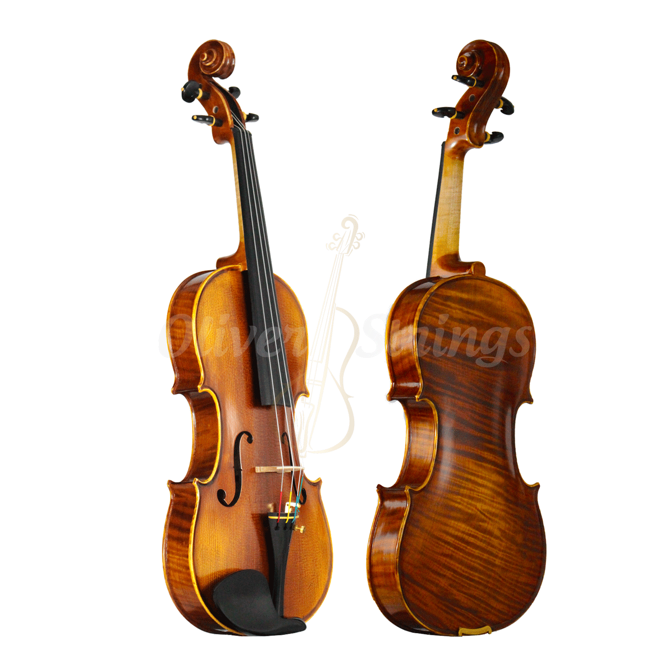 Violino feito à mão modelo strad INFANTIL 1/2 fundo inteiro