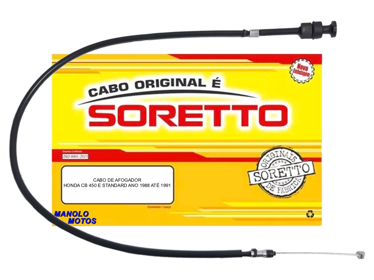 Cabo Soretto original afogador Cb 450 E Standard 1988 a 1991 - Manolo Motos