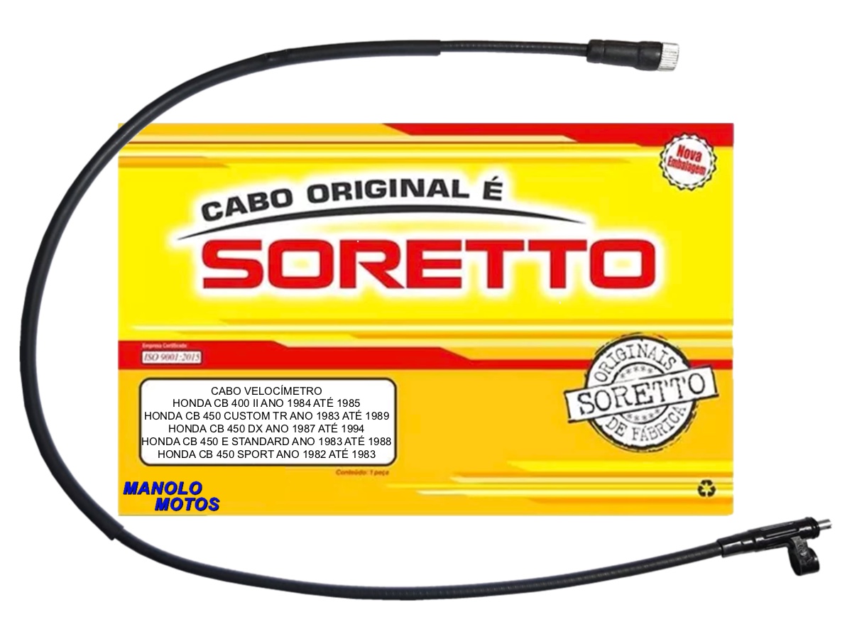 Cabo Soretto original velocímetro CB 400 II 1984 -1985, CB 450 1982-1994 (Todas)  - Manolo Motos