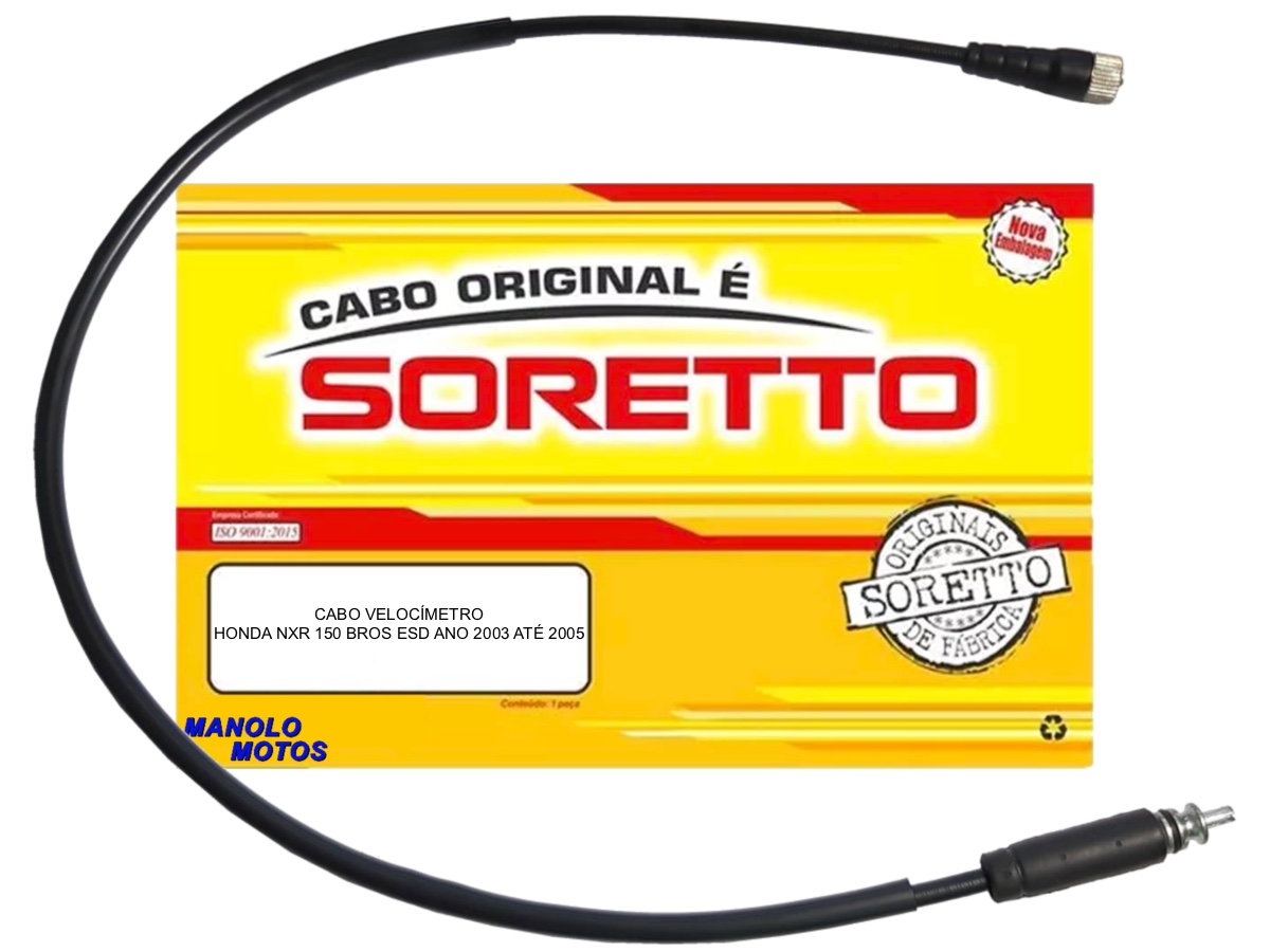 Cabo Soretto original velocímetro Bros 150 ESD 2003-2005 - Manolo Motos