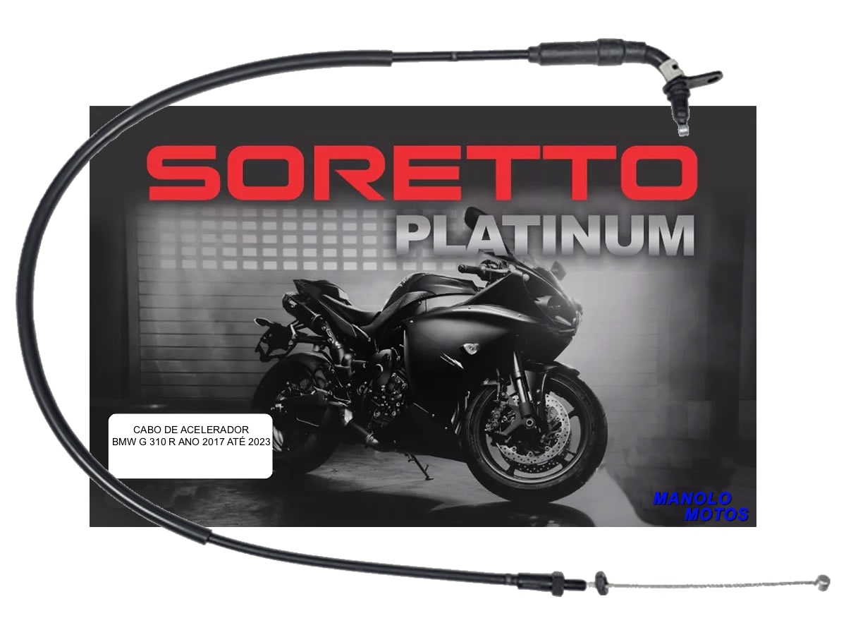 Cabo Soretto Platinum acelerador G 310 R 2017-2023 - Manolo Motos