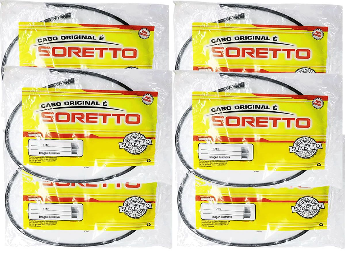 Kit de cabos originais soretto CB 400 1980 a 1984  - Manolo Motos