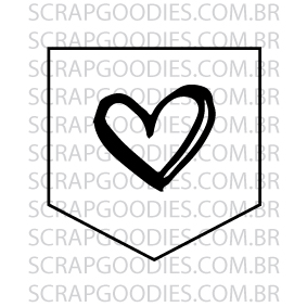 561 - bandeirinha com coração  - SCRAP GOODIES