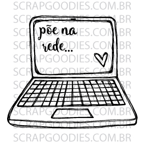 576 - laptop ´põe na rede´  - SCRAP GOODIES