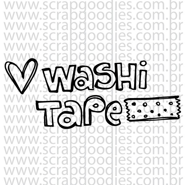 709 - Love Washi Tape  - SCRAP GOODIES