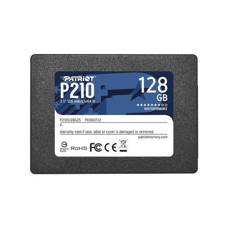 HD SSD 128GB PATRIOT P210 SATA 3 2.5" - P210S128G25