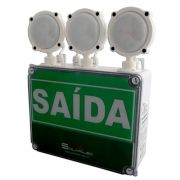 Luminária de Emergência SolarLED SLL10 ''Frente Intermitente''- 3300 lúmens - Auto Manutenção