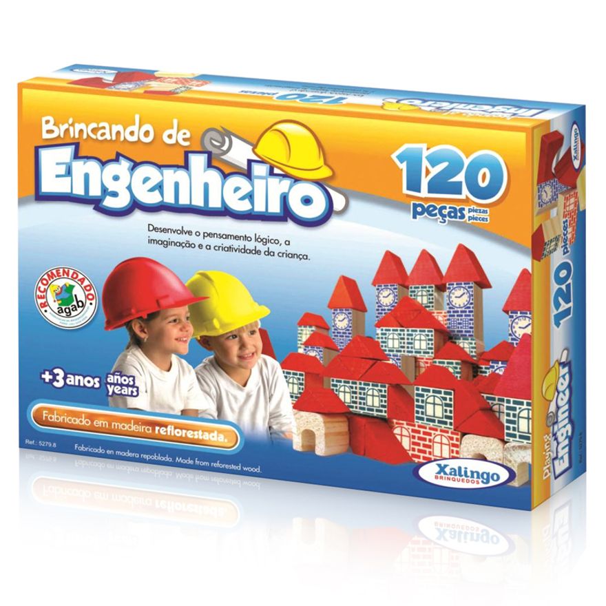 JOGO BRINCANDO DE ENGENHEIRO 120 PCS - XALINGO