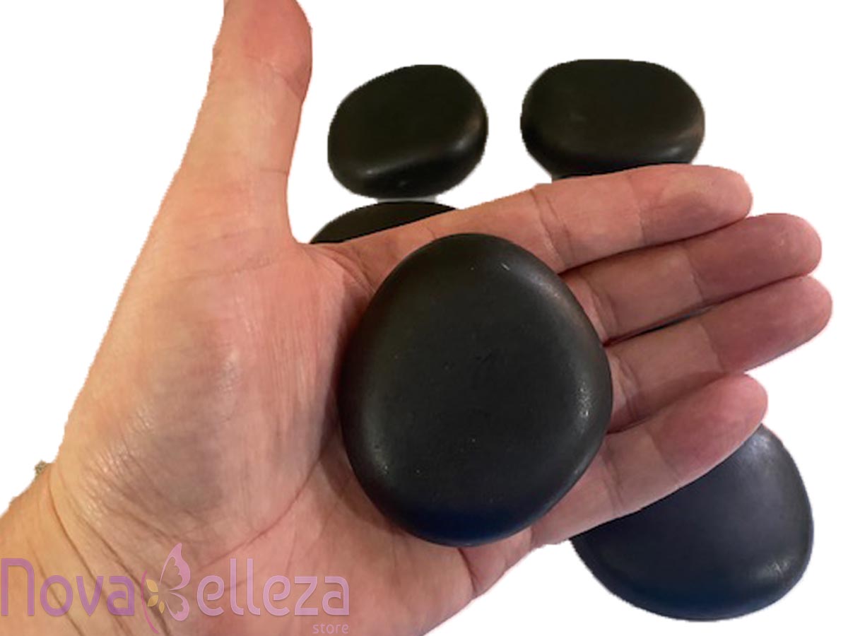 Kit Pedras Quentes para Massagem e Terapia 6 cm