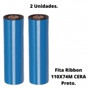 Fita Ribbon 110X74Metros Cera Preto BED11074 - 2 Unidades