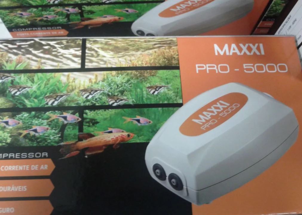 Compressor De Ar Maxxi Power Pro-5000 5w - FISHPET Comércio de Acessórios para Animais Ltda.