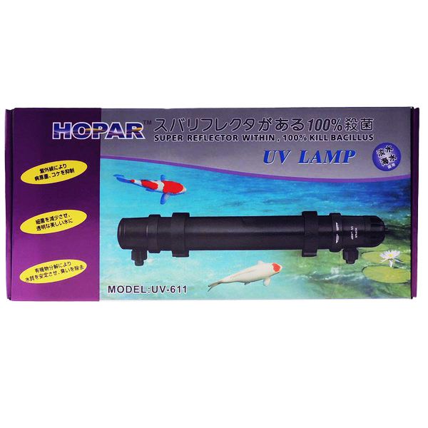 Filtro Ultravioleta Hopar Uv-611 9w Para Aquários E Lagos - FISHPET Comércio de Acessórios para Animais Ltda.