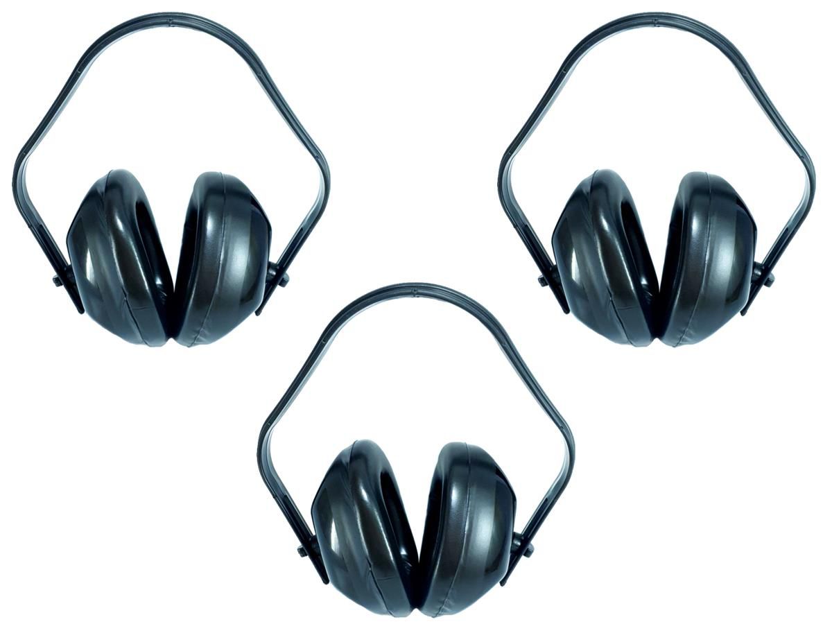 Kit com 3 Abafador de Ruídos para Proteção dos Ouvidos - 14 Decibéis - PROTEPLUS