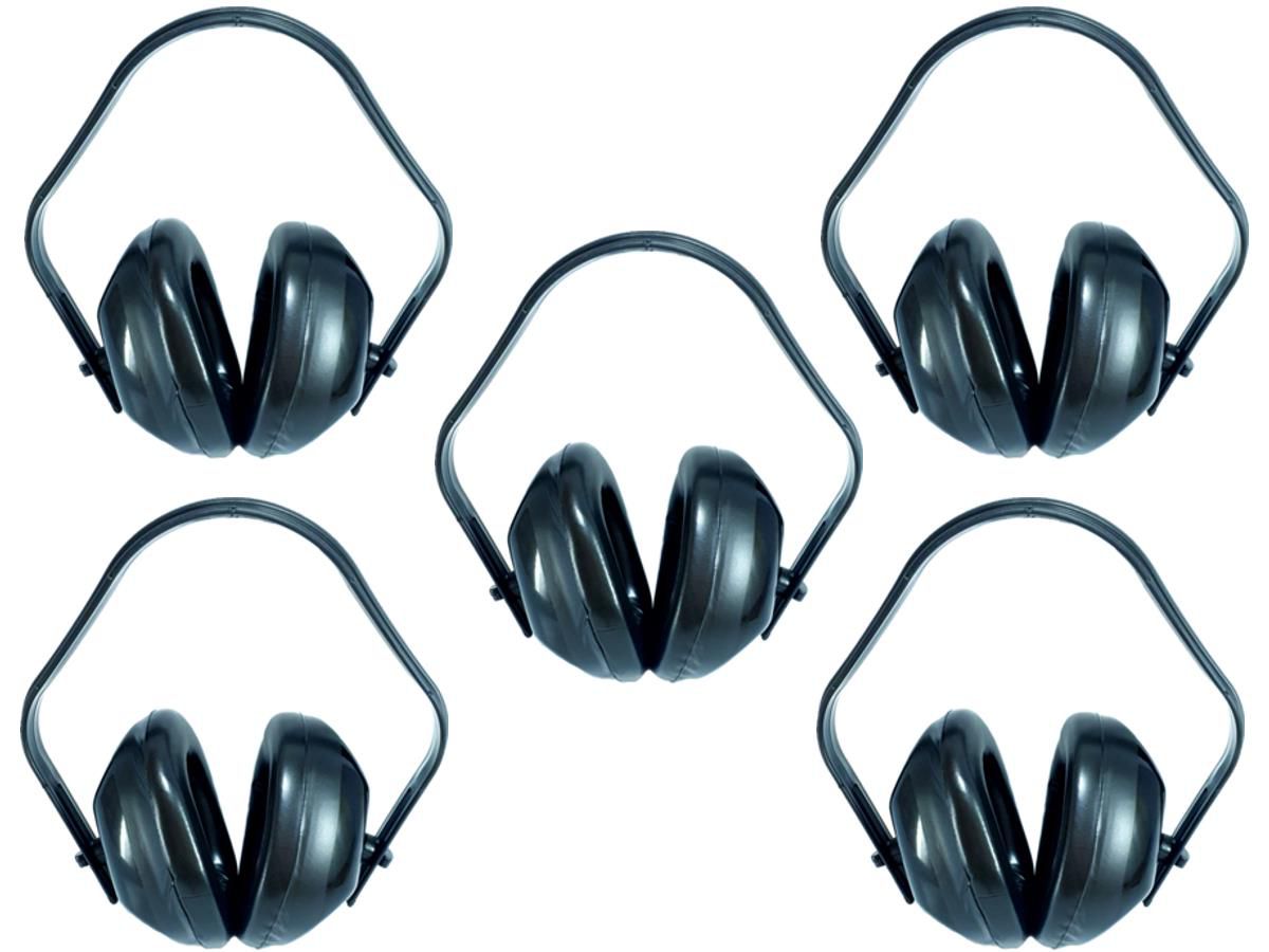 Kit com 5 Abafador de Ruídos para Proteção dos Ouvidos - 14 Decibéis - PROTEPLUS
