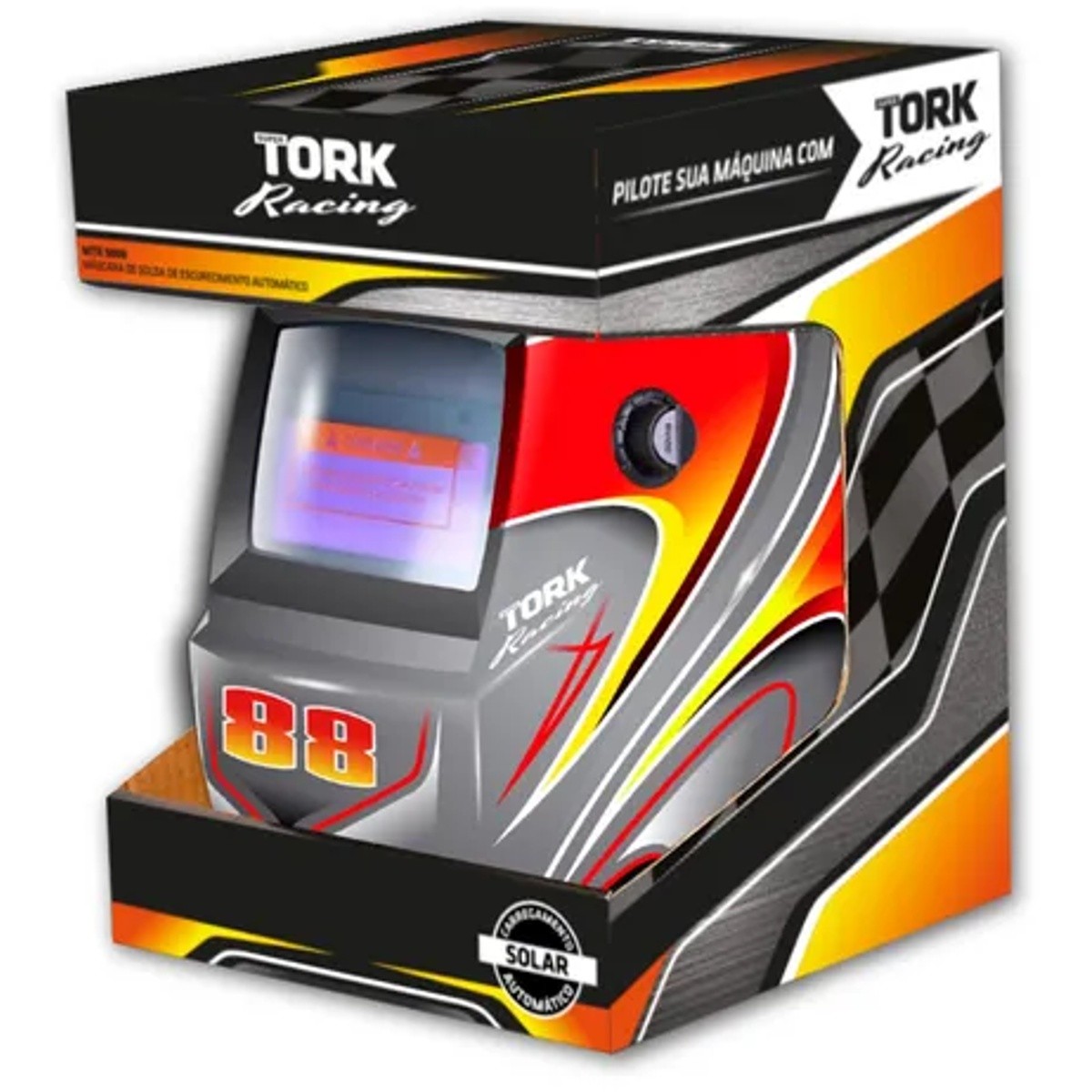 Máscara De Solda Automática 4k Com Regulagem Super Tork Racing 88 - Tork