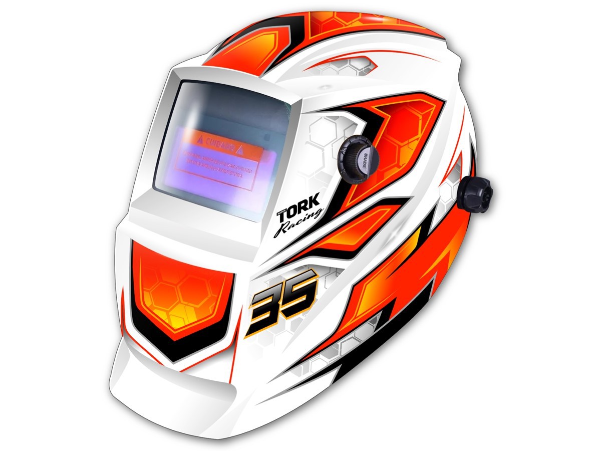 Máscara De Solda Automática 4K Com Regulagem Super Tork Racing 35 - Tork