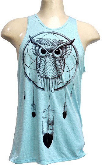 camiseta regata  blue owl