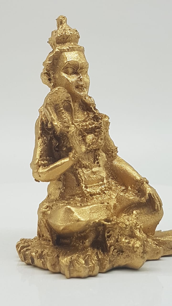 Escultura de Shiva em resina Golden