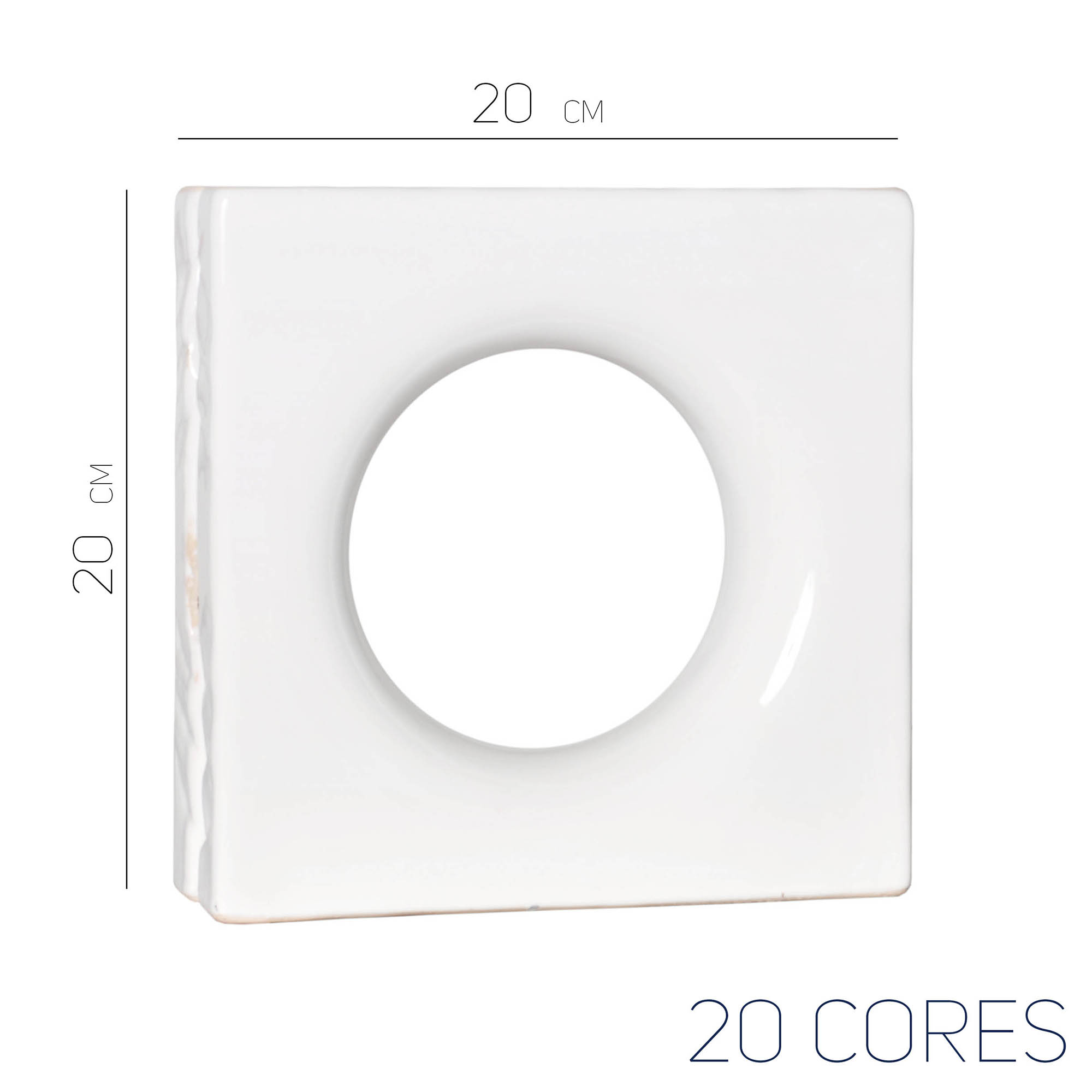 Cobogó Mini Lua - 20 cores - 20x20 cm - vendido por peça