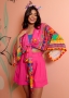 Blusa Kimono Amarracao Estampada com Top Faixa Pitanga SP