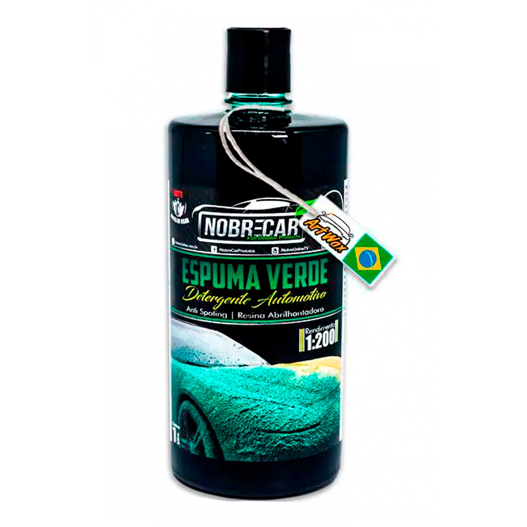 Espuma Verde Detergente Automotivo Nobre Car 1 Litro