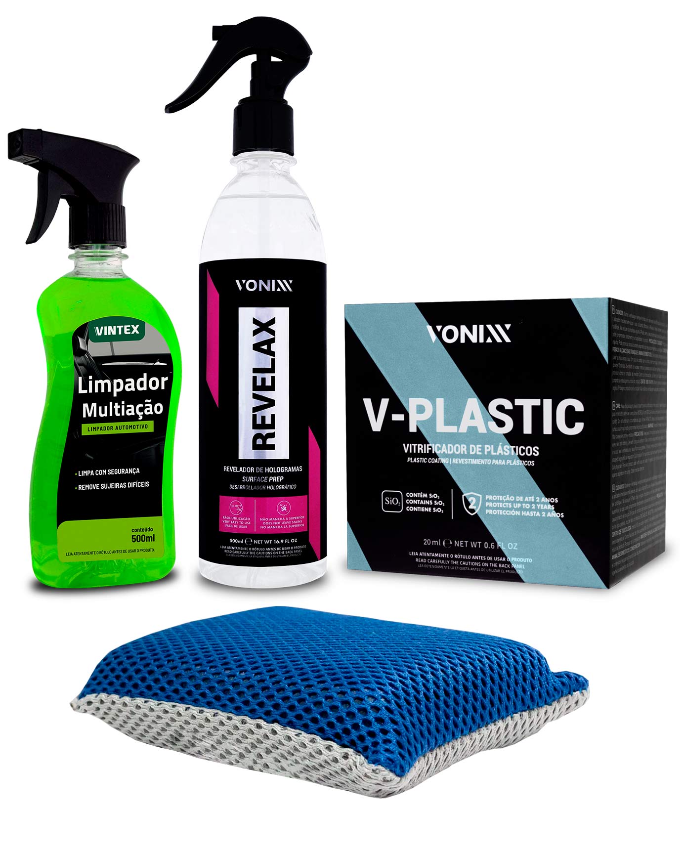 Kit Vitrificador e Restaurador de Plásticos Vonixx