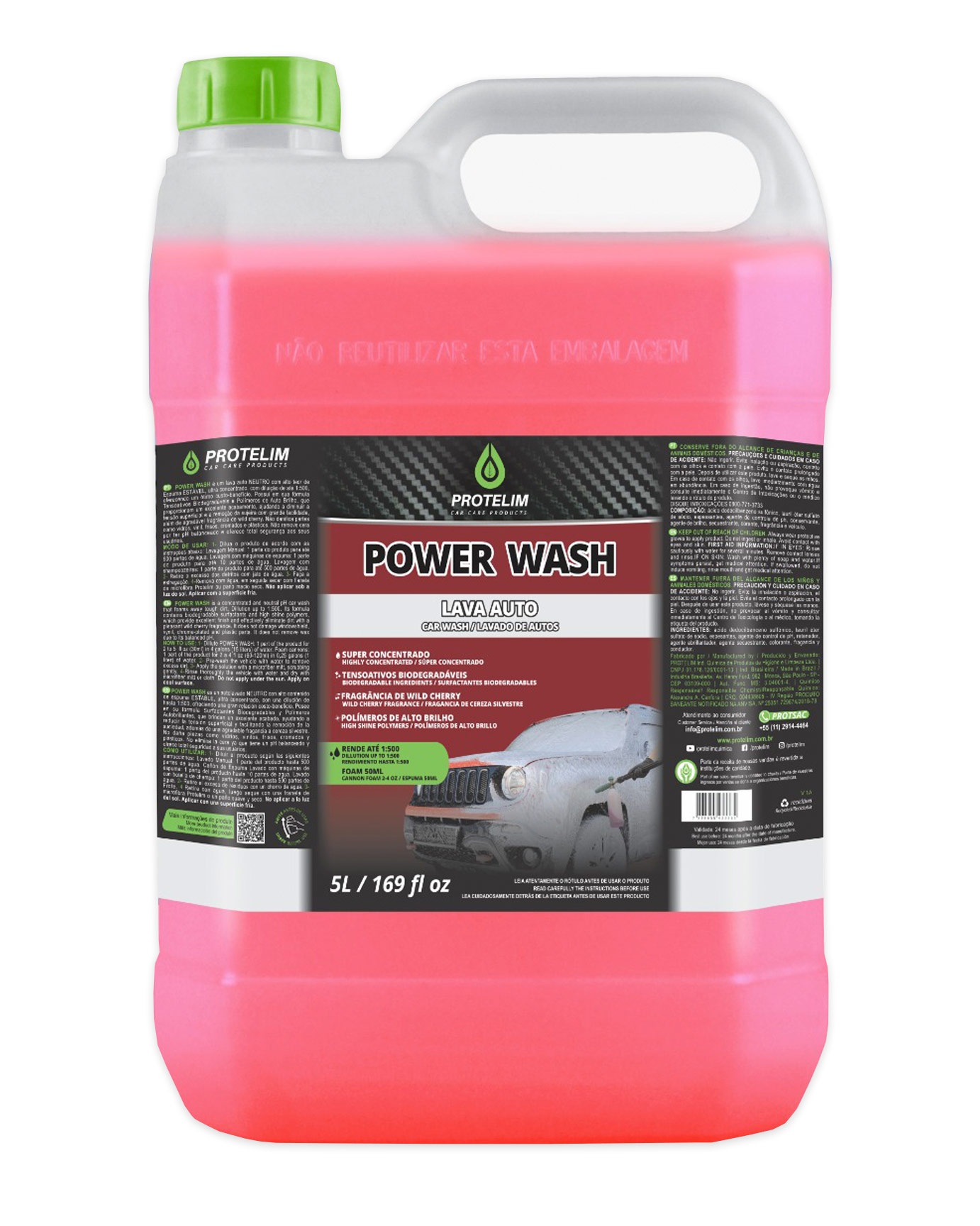 Protelim Shampoo Power Wash 5L Concentrado