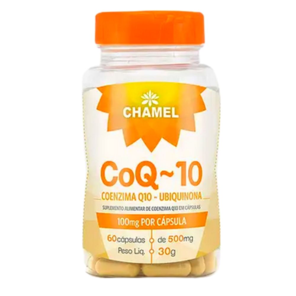 Coenzima Q10 Ubiquinona 100mg  Chamel  60 cápsulas