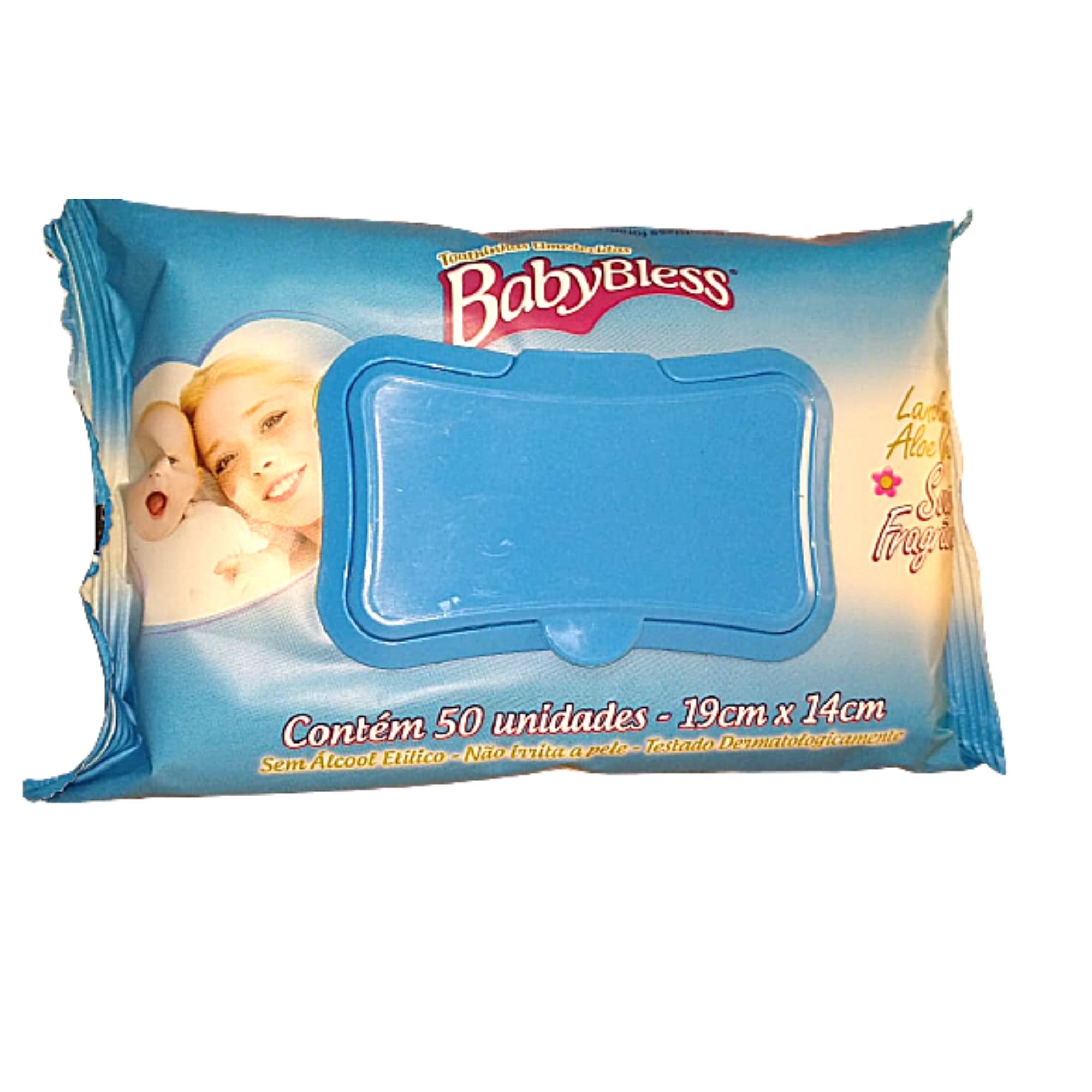 Lenço Umedecido BabyBless   3 Pacote com 50 unidades Super macias, espessas - livre de álcool