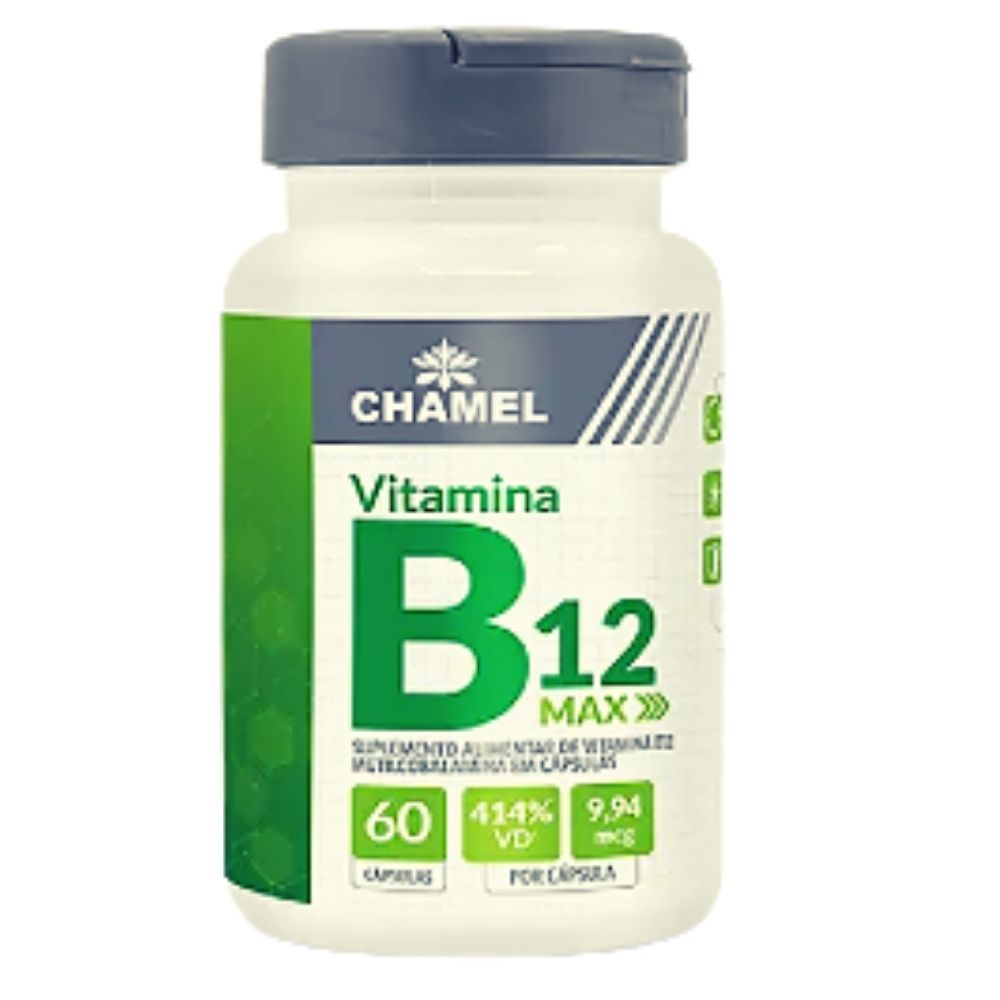 Vitamina B12 Max - 60 cápsulas (Metilcobalamina) - Chamel
