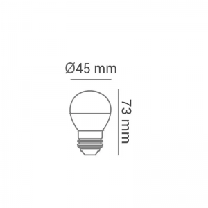 Lampada Led Bolinha G45 3W Rosa 127V Galaxy