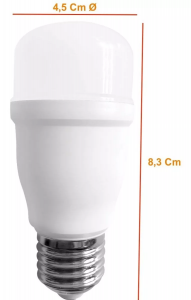 Lampada Bulbo Led Branco-Quente 12w E27 Bivolt
